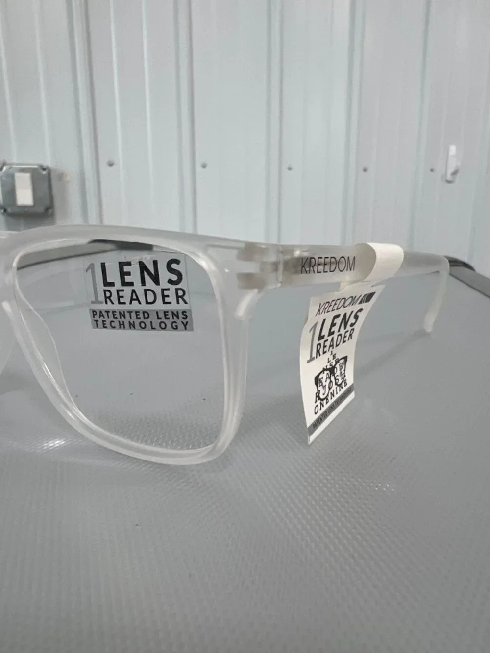 Kreedom Zion 1 Lens Reader Glasses Clear Frame Patented Lens Tech Eyewear NEW